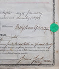 Brigham Young Signed 8x12.75 1870 Land Transfer Deed Document BAS #AE64447