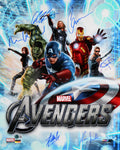 The Avengers Cast (6) Lee, Evans, Ruffalo, Hemsworth +2 Signed 16x20 Photo BAS