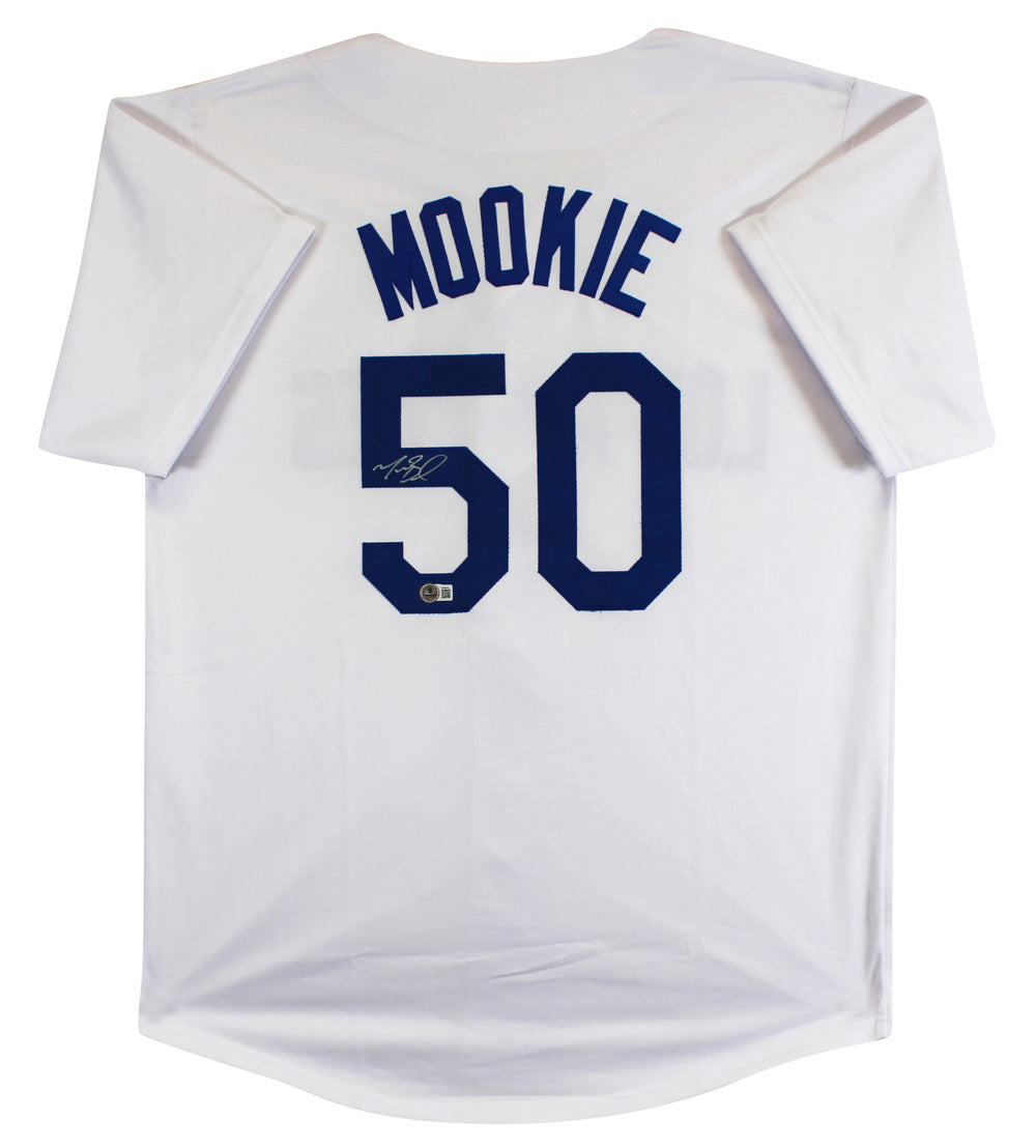 Mookie Betts Authentic Signed White Pro Style Jersey Autographed BAS 2