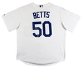 Dodgers Mookie Betts Authentic Signed White Majestic Cool Base Jersey BAS