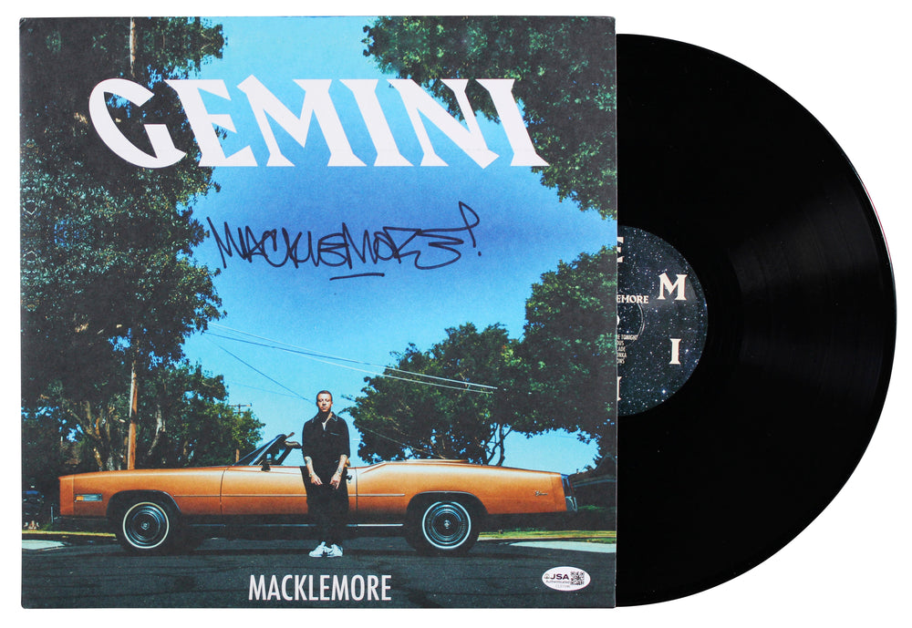 Macklemore Authentic Signed Gemini Album Cover W/ Vinyl Autographed JSA #CL51546