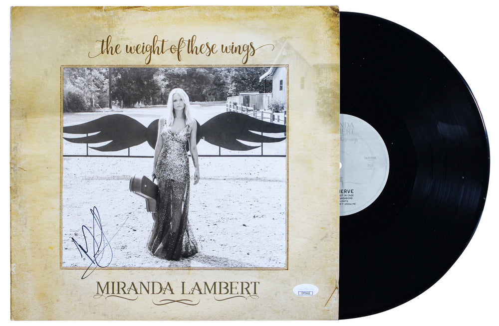 Miranda Lambert Signed The Weight of These Wings Album Cover JSA #CF71422