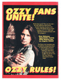Ozzy Osbourne Authentic Signed 1993 Rock-It Comix #1 Magazine JSA #CL51494