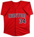 David Ortiz Authentic Signed Red Pro Style Jersey Autographed BAS