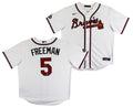 Braves Freddie Freeman Signed White Nike Jersey w/ 2021 WS Patch BAS #BW21211