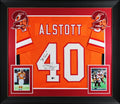 Mike Alstott "A-Train" Signed Orange TB Pro Style Framed Jersey BAS Witnessed
