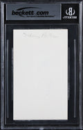 Sidney Poitier In The Heat of the Night Signed 3x5 Index Card BAS Slabbed 2