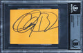 Anthony Bourdain No Reservations Authentic Signed 3x4.25 Cut Signature BAS Slab
