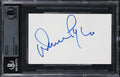 Denver Pyle The Dukes Of Hazzard Authentic Signed 3x5 Index Card BAS Slabbed