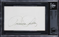 Priscilla Presley The Naked Gun Authentic Signed 3x5 Index Card BAS Slabbed