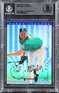 Mariners Randy Johnson Authentic Signed 1995 Leaf Limited #40 Card BAS Slabbed