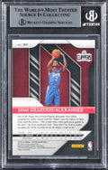 Clippers Shai Gilgeous-Alexander Signed 2018 Panini Prizm #184 RC Card BAS Slab