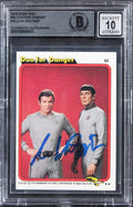 William Shatner Signed 1979 Star Trek #82 Duo For Danger Card Auto 10! BAS Slab
