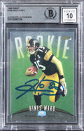Steelers Hines Ward Signed 1998 Finest #148 Rookie Card Auto 10! BAS Slabbed