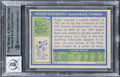Cowboys Roger Staubach "HOF 85" Signed 1972 Topps #200 Card Auto 10! BAS Slabbed