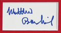 Matthew Broderick Glory Authentic Signed & Framed 1.5x3 Cut Sig JSA #AK75078