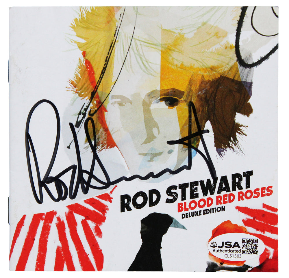 Rod Stewart Authentic Signed Blood Red Roses CD Booklet Autographed JSA #CL51503