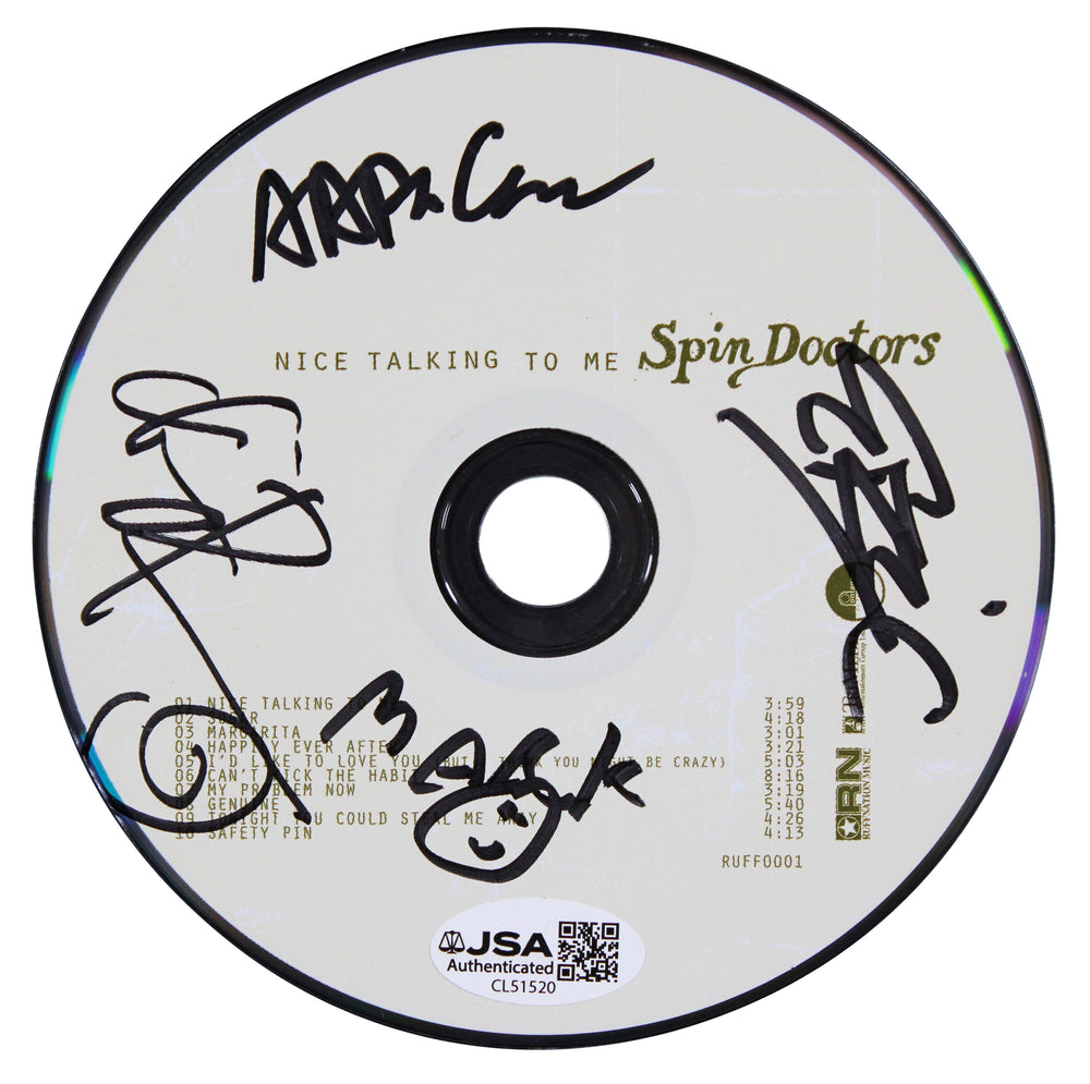 Spin Doctors (4) Barron, Schenkman, White & Comess Signed CD Booklet JSA