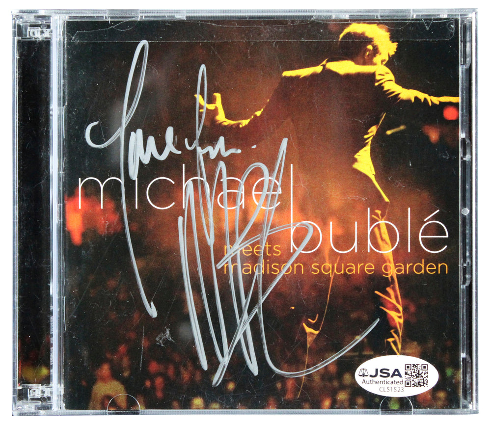 Michael Buble Signed Michael Buble Meets Madison Square Garden CD Booklet JSA
