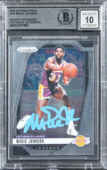 Lakers Magic Johnson Signed 2024 Panini Prizm #294 Card Auto 10! BAS Slabbed
