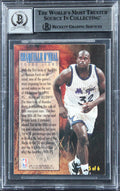 Magic Shaquille O'Neal Signed 1994 Fleer Young Guns #5 Card Auto 10! BAS Slabbed