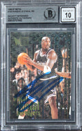 Magic Shaquille O'Neal Signed 1996 Metal #143 Card Auto Grade 10! BAS Slabbed