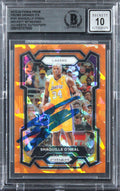 Shaquille O'Neal Signed 2023 Panini Prizm Orange Ice #181 Card Auto 10! BAS Slab