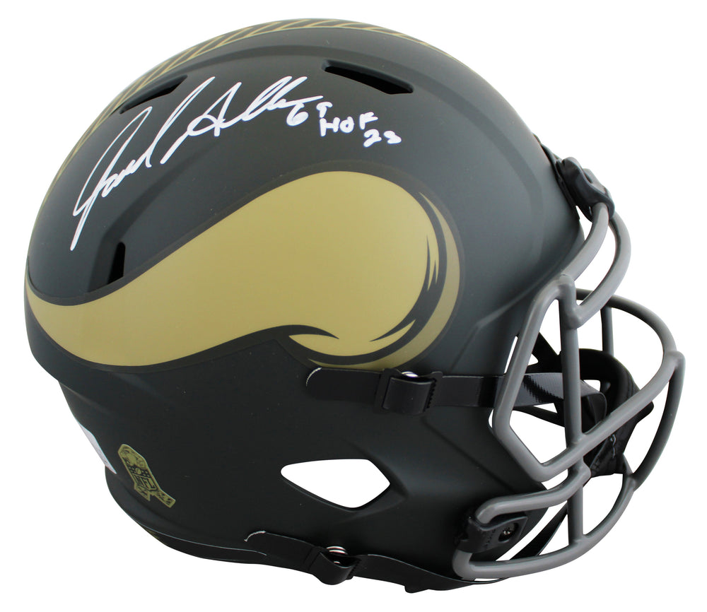 Vikings Jared Allen "HOF 25" Signed STS IV Full Size Speed Rep Helmet BAS Wit