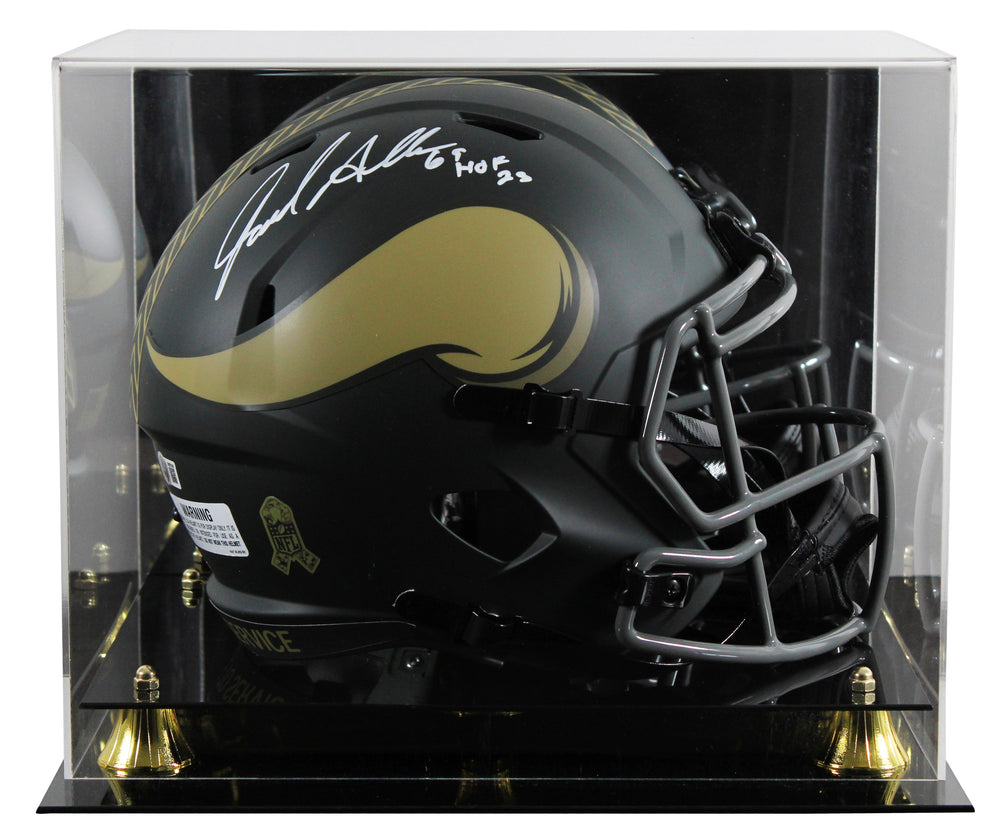 Vikings Jared Allen "HOF 25" Signed STS IV F/S Speed Rep Helmet W/ Case BAS Wit