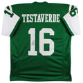 Vinny Testaverde Authentic Signed Green Pro Style Jersey Autographed JSA Witness