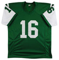 Vinny Testaverde Authentic Signed Green Pro Style Jersey Autographed JSA Witness