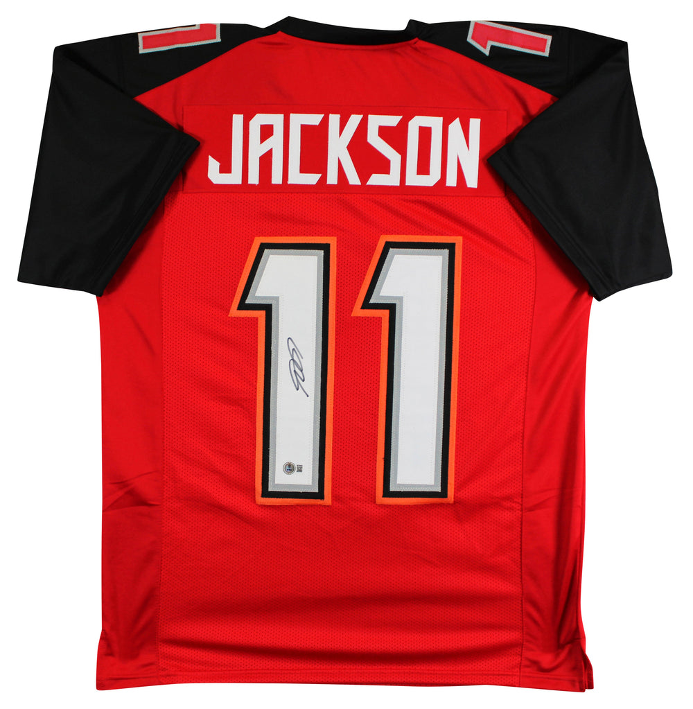 DeSean Jackson Authentic Signed Red Pro Style Jersey Autographed BAS Witnessed