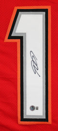 DeSean Jackson Authentic Signed Red Pro Style Jersey Autographed BAS Witnessed