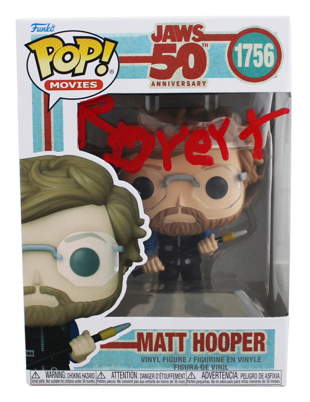 Richard Dreyfuss Jaws Signed Matt Hooper #1756 Funko Pop Figure JSA #CF5509