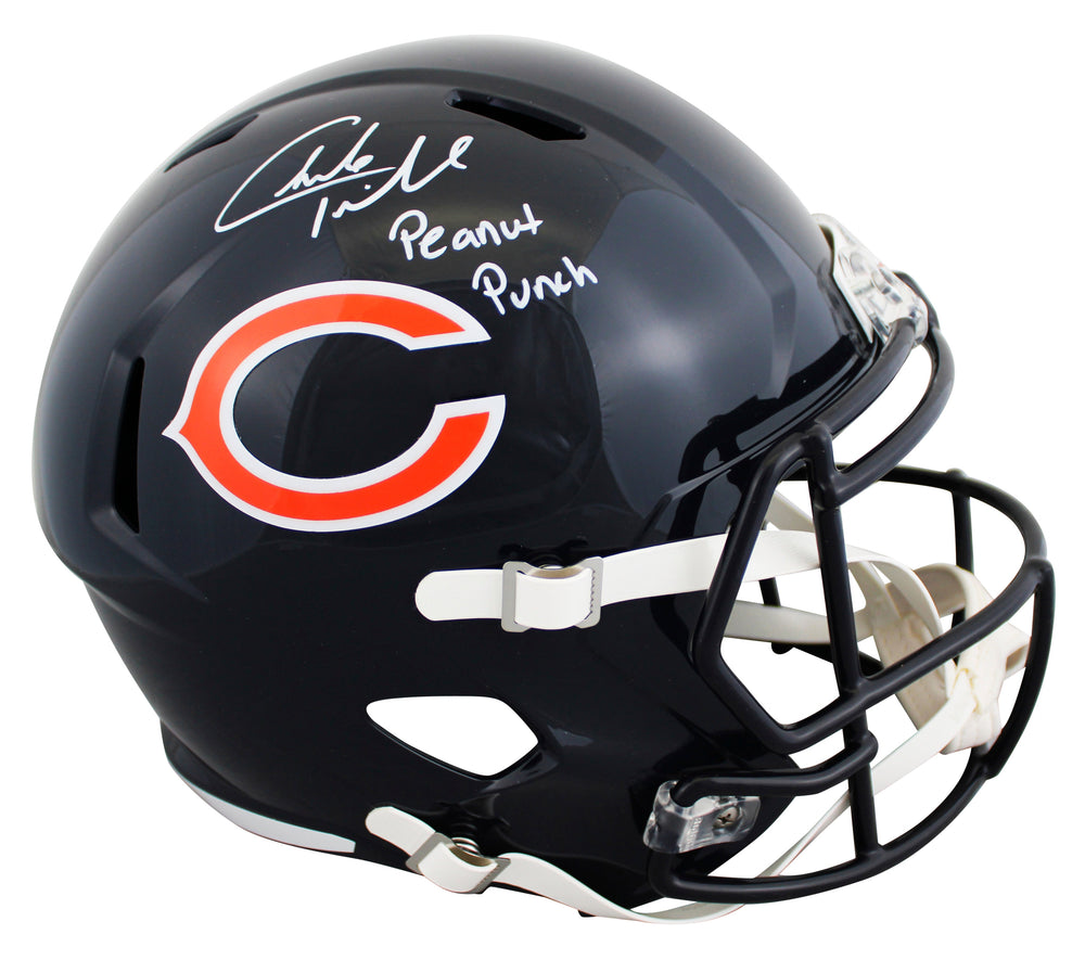Bears Charles Tillman "Peanut Punch" Signed Full Size Speed Rep Helmet JSA Wit