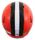 Browns Quinshon Judkins "Dawg Pound" Signed F/S Speed Rep Helmet W/ Case BAS Wit