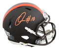 Browns Quinshon Judkins Signed 2025 On-Field Alt Speed Mini Helmet BAS Witnessed