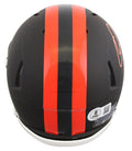 Browns Quinshon Judkins Signed 2025 On-Field Alt Speed Mini Helmet W/ Case BAS W