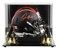 Browns Quinshon Judkins Signed 2025 On-Field Alt Speed Mini Helmet W/ Case BAS W
