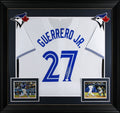 Vladimir Guerrero Jr. "Vladdy" Signed White Pro Style Framed Jersey JSA