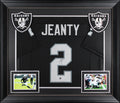 Ashton Jeanty Authentic Signed Black Pro Style Framed Jersey BAS Witnessed 2