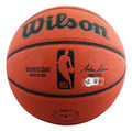 Magic Johnson, Larry Bird & Julius "Dr. J." Erving Signed Wilson Basketball BAS