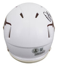 Texas Quinn Ewers Authentic Signed Speed Mini Helmet BAS Witnessed #2W076498
