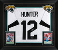 Travis Hunter Authentic Signed White Pro Style Framed Jersey BAS Witnessed