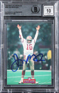 49ers Joe Montana Signed 1993 Pro Line Profiles #564 Card Auto 10! BAS Slabbed