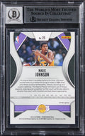 Lakers Magic Johnson Signed 2019 Panini Prizm PW #25 Card Auto 10! BAS Slabbed