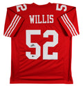 Patrick Willis Authentic Signed Red Pro Style Jersey BAS Witnessed #WP52285
