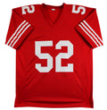 Patrick Willis Authentic Signed Red Pro Style Jersey BAS Witnessed #WP52285