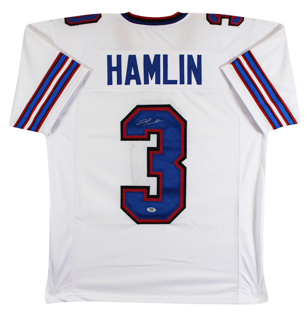Damar Hamlin Authentic Signed White Pro Style Jersey Autographed PSA/DNA