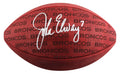 Broncos John Elway Signed Wilson "Duke" Team Showcase Football W/ Case BAS Wit